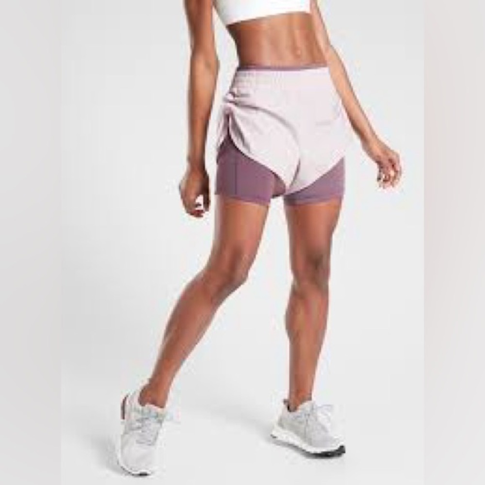 Athletes Stay Fly 2-in-1 Active Shorts Rosario Pink Medium